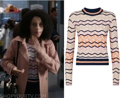 2 Broke Girls: Season 3 Episode 17 Caroline's White and Mesh Stripe Dress