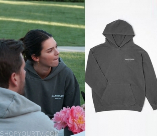 KUWTK: Season 17 Episode 6 Kendall's Grey Talentless Hoodie