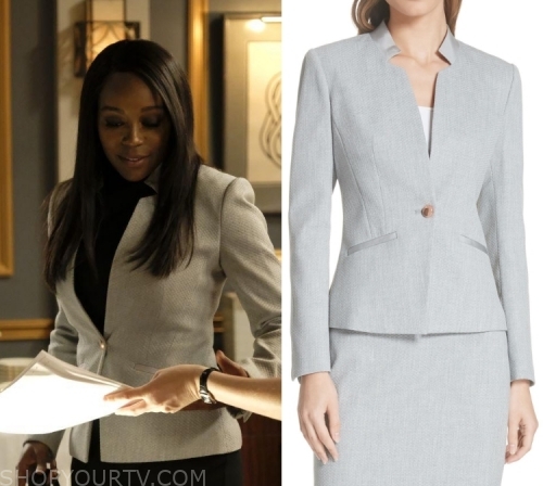 HTGAWM: Season 6 Episode 5 Michaela's Grey Blazer | Shop Your TV