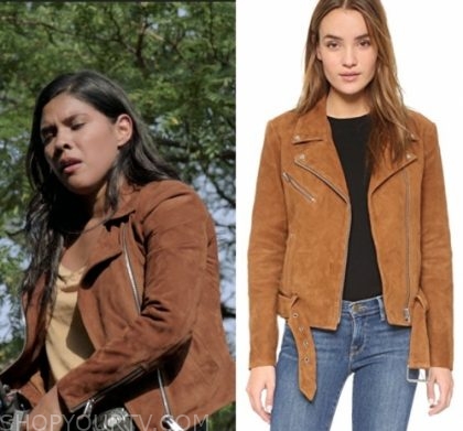 Chicago PD: Season 7 Episode 3 Vanessa's Tan Suede Jacket | Shop Your TV