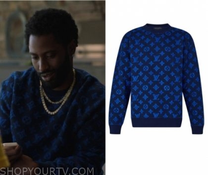 Louis Vuitton 2021 Monogram Jacquard Sweatshirt - Blue Sweatshirts