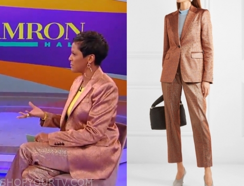 Tamron Hall Show: October 2019 Tamron Hall's Metallic Suit | Shop Your TV