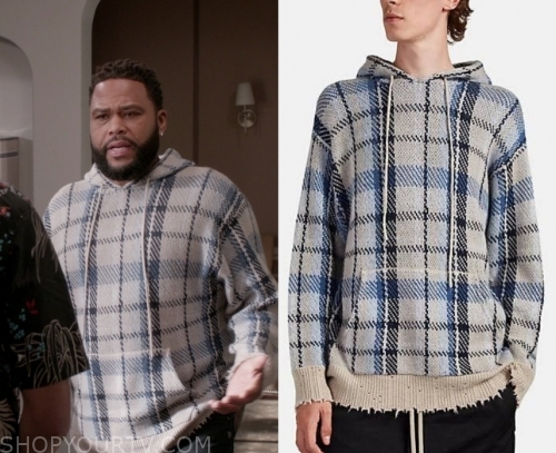 Blackish: Season 6 Episode 9 Andre's Plaid Hoodie | Shop Your TV