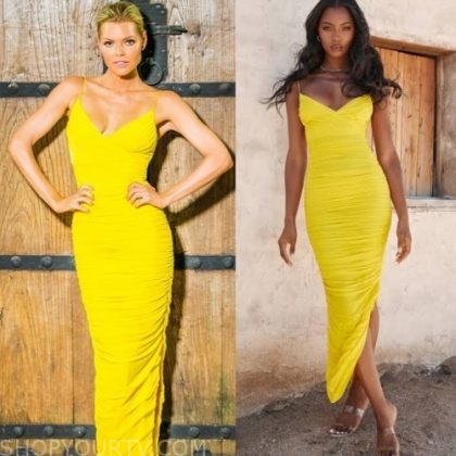 house of cb yellow dress