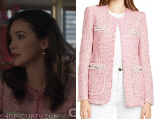 Nancy Drew: Season 1 Episode 6 Bess' Pink Tweed Jacket | Shop Your TV