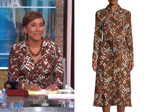 Good Morning America: November 2019 Robin Roberts's Orange and White ...