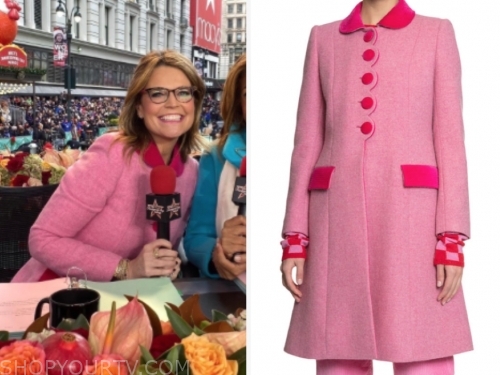 The Today Show: November 2019 Savannah Guthrie's Pink and Red Scallop ...