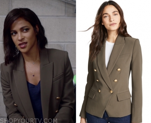 Almost Family: Season 1 Episode 5 Edie's Gold Button Blazer | Shop Your TV