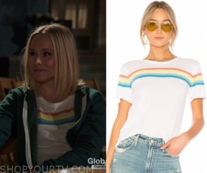 The Good Place Season 4 Episode 9 Eleanor S Rainbow Striped Tee