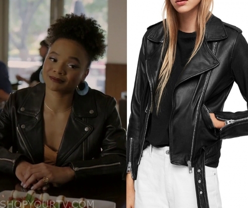 Dynasty: Season 3 Episode 6 Vanessa's Leather Biker Jacket | Shop Your TV