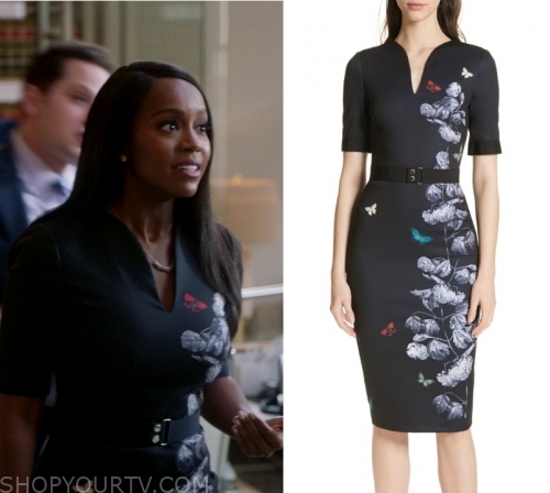 HTGAWM: Season 6 Episode 6 Michaela's Black Floral Dress | Shop Your TV