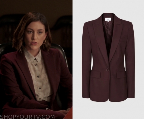 Bluff City Law: Season 1 Episode 7 Sydney's Burgundy Blazer | Shop Your TV