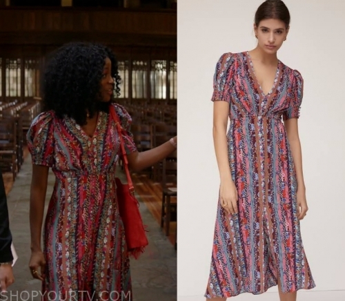 God Friended Me: Season 2 Episode 8 Ali's Printed Midi Dress | Shop Your TV