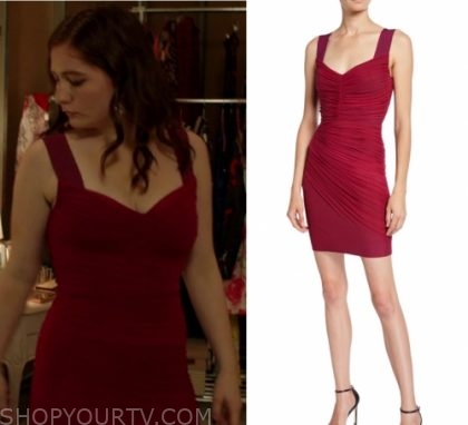 Shameless: Season 10 Episode 1 Debbie's Pink Ruched Dress | Shop Your TV