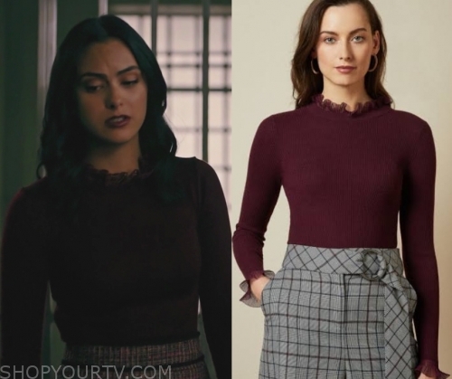 Riverdale: Season 4 Episode 5 Veronica's Burgundy Sweater | Shop Your TV