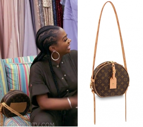 Louis Vuitton Circle Leather Print Bag worn by Kandi Burruss in The Real  Housewives of Atlanta Season 12 Episode 2