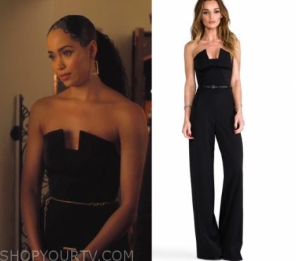 macy's black women's jumpsuit