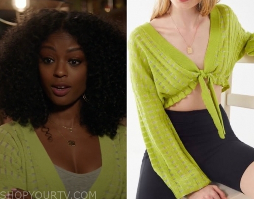 God Friended Me: Season 2 Episode 9 Ali's Green Knit Cropped Sweater ...