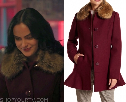 Riverdale: Season 4 Episode 9 Veronica's Fur Collar Coat | Shop Your TV