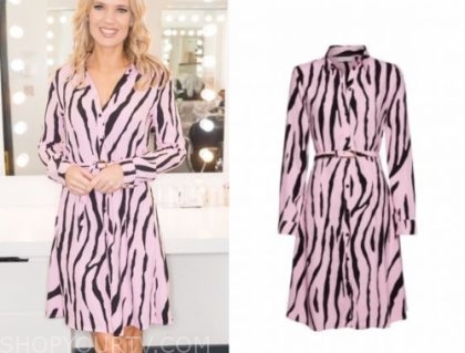 Pink and black hot sale zebra print dress