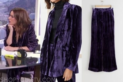 crushed velvet pant suit