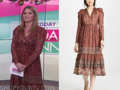 The Today Show: December 2019 Jenna Bush Hager's Red Metallic Dot ...