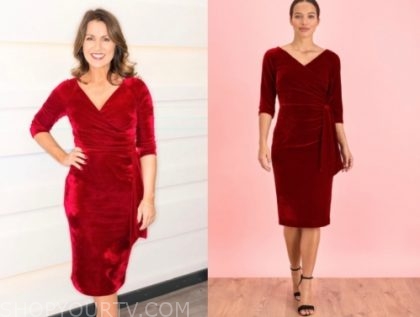 susanna reid red dress