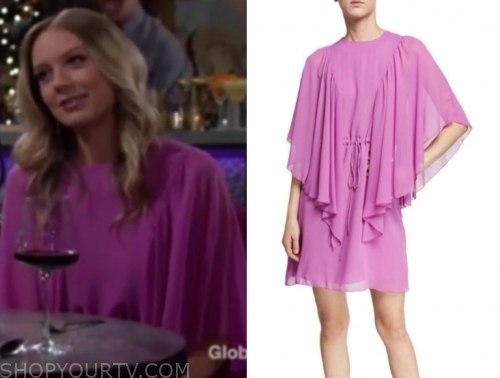 The Young and the Restless: December 2019 Abby's Purple Cape Dress ...