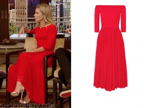 alexander mcqueen red dress kelly ripa