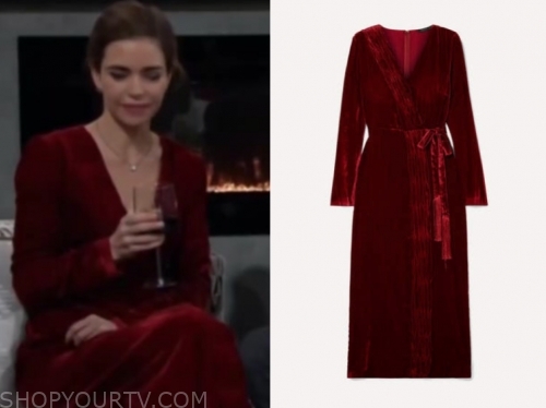 The Young and the Restless: December 2019 Victoria's Red Velvet Midi ...