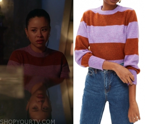 Good Trouble: Season 2 Episode 9/10 Mariana's Striped Sweater | Shop ...