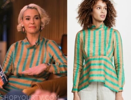 The L Word - Generation Q: Season 1 Episode 4 Alice's Green Striped Top ...