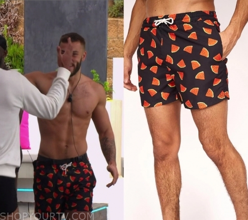 Love Island UK: Season 6 Episode 12 Finley's Watermelon Shorts | Shop ...