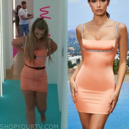 Love Island Uk Season 6 Episode 6 Shaughna S Orange Embellished