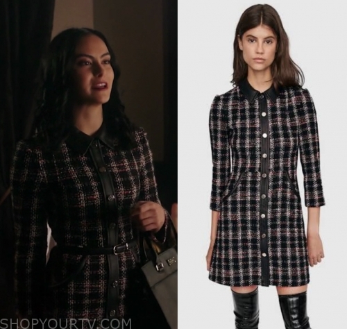 Riverdale: Season 4 Episode 11 Veronica's Plaid Button Front Dress ...