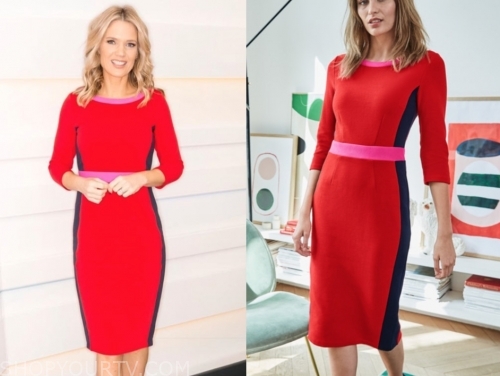 charlotte hawkins red dress this morning