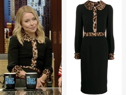 Live with Kelly and Ryan: January 2020 Kelly Ripa's Black and Leopard ...