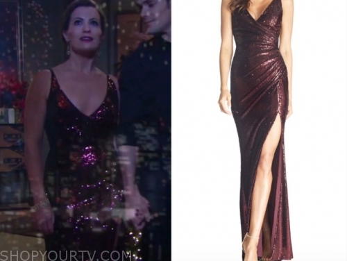 The Young and the Restless January 2020 Chelsea's Red Sequin Gown ...