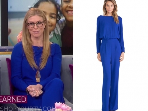 The Today Show: January 2020 Jill Martin's Blue Boatneck Jumpsuit ...