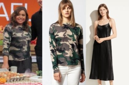 The Rachael Ray Show: January 2020 Rachael Ray's Camo Sweater and Black