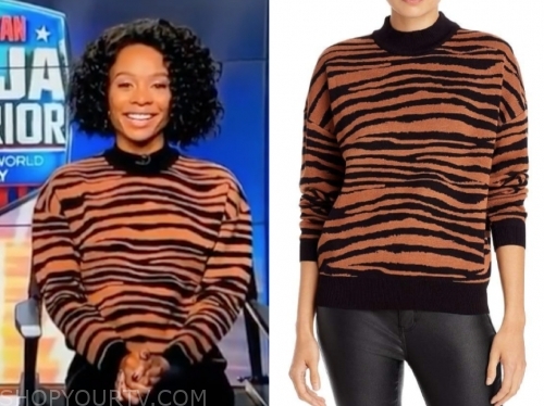 Access Hollywood: January 2020 Zuri Hall's Zebra Brown and Black ...