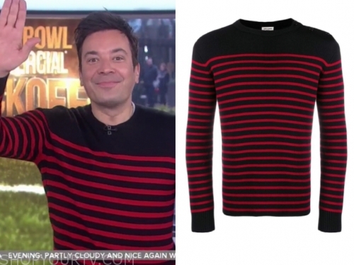 jimmy fallon striped shirt