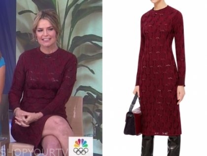 The Today Show January 2020 Savannah Guthrie S Burgundy Knit