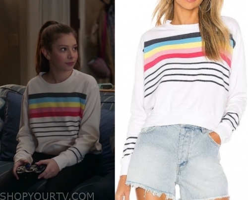 The Unicorn: Season 1 Episode 11 Natalie's Striped Sweatshirt | Shop ...