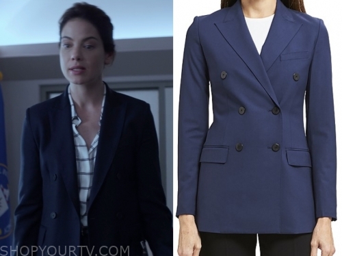 Messiah: Season 1 Episode 1 Eva's Double Breasted Blazer | Shop Your TV