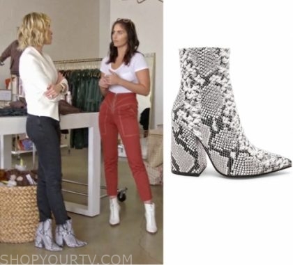 Episode 3 Kristin's Snake Print Boots 