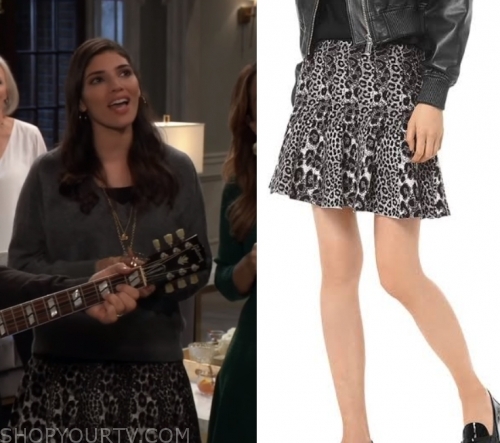 General Hospital: December 2019 Brook Lynn's Leopard Print Skirt | Shop ...