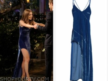 The Bachelor: Season 24 Episode 1 Lexi B.'s Blue Velvet Dress | Shop ...