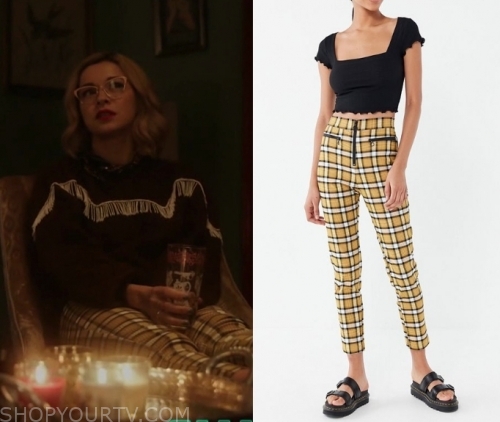 Katy Keene: Season 1 Episode 1 Pepper's Yellow Checked Pants | Shop Your TV