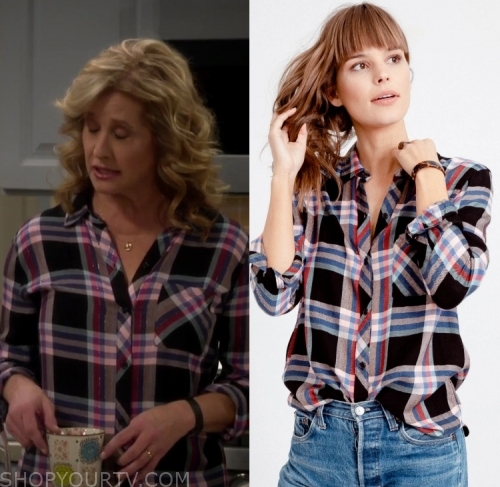 Last Man Standing Season 8 Episode 10 Vanessa S Checked Shirt Shop Your Tv